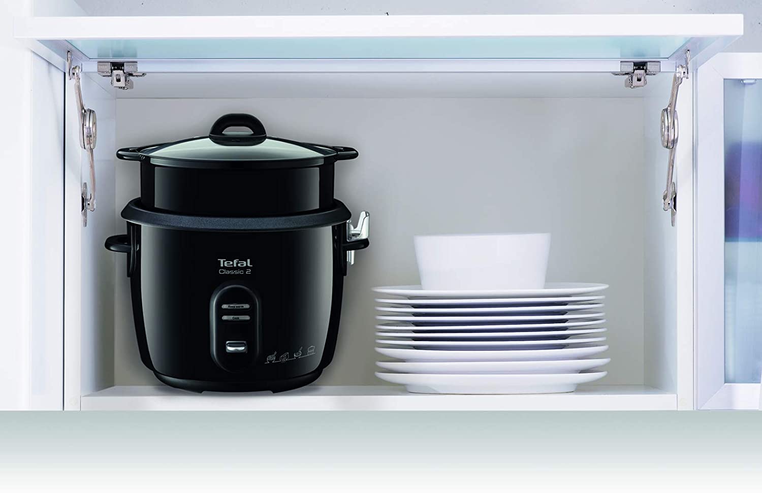 Tefal RK103811 Classic - Arrocera, color negro metalizado