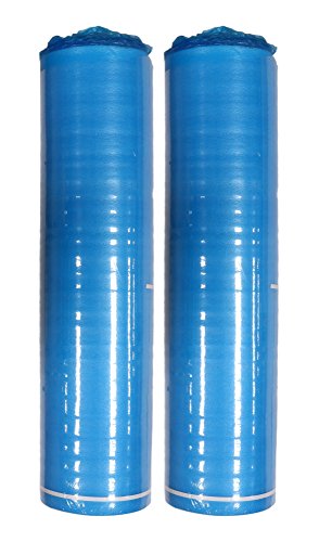 AMERIQUE 691322303964 Acolchado de espuma de alta resistencia de 3 mm de grosor para suelos, con cinta y barrera de vapor, azul marino, 60 metros cuadrados (paquete de 2)