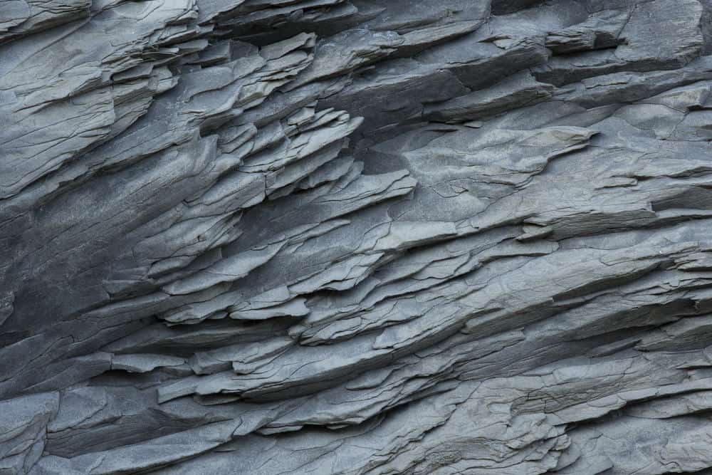 Pared de basalto de formación natural