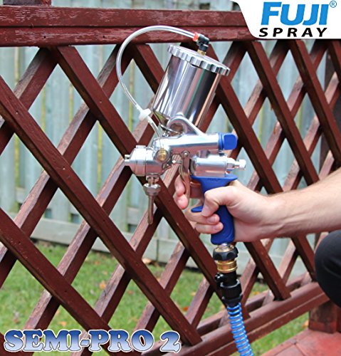 Fuji Spray 2203G Semi-PRO Sistema de pulverización HVLP de 2 Gravedades , Azul