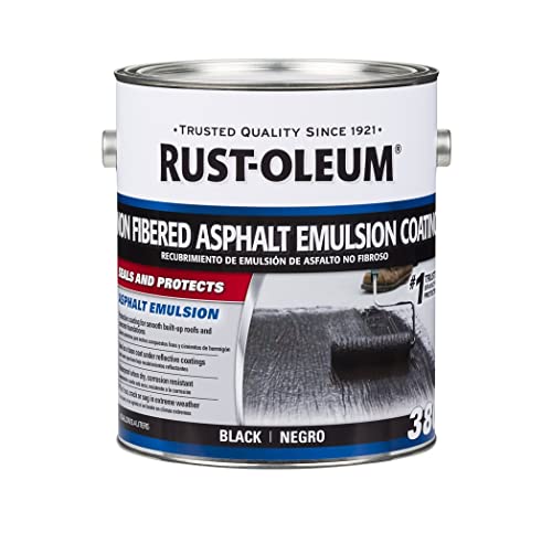 Rust-Oleum 301908 380 Revestimiento de emulsión asfáltica sin fibras negro galón